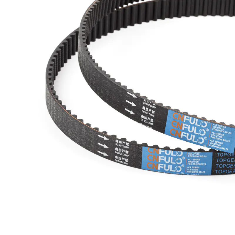 How does the tooth design on both sides of a double-sided synchronous belt affect its performance?